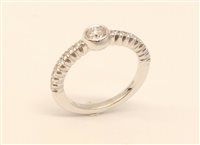 Anello MONILE Donna Sparkling in Oro bianco Diamante 0.50 Ct AN3050-14 - AN3050-14